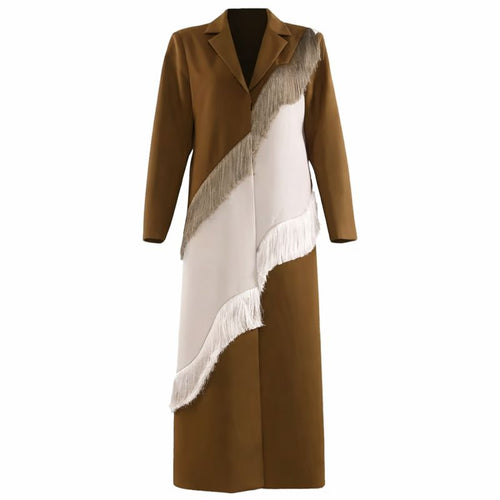 Brown Fringe Abaya