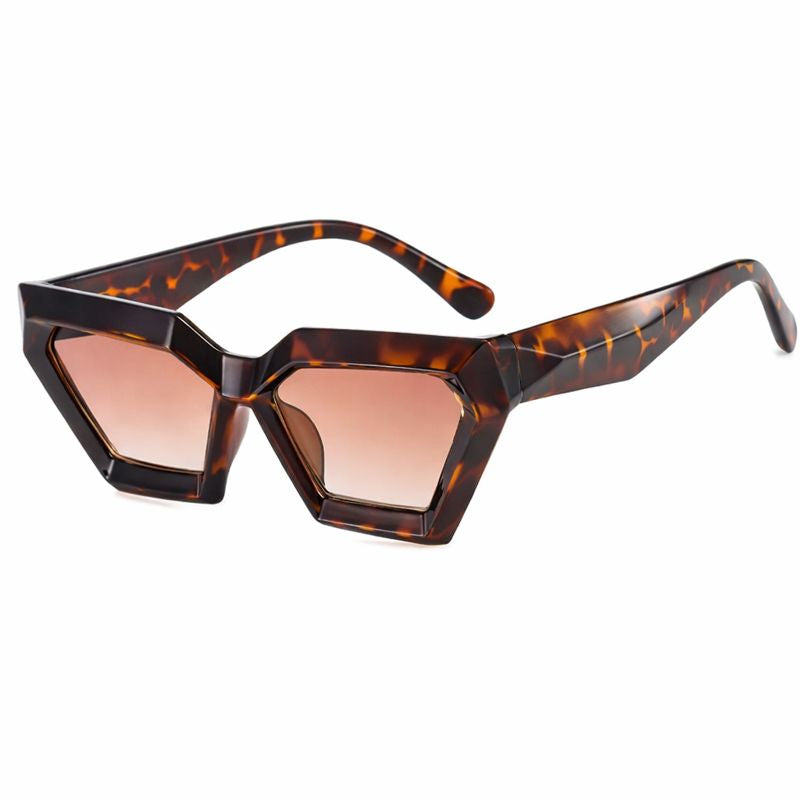 Cat-Eye Sunglasses - Brownish